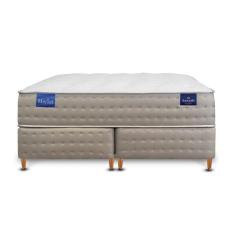 Cama box Baú Casal com Colchão Cashmere Pillow - 138x188