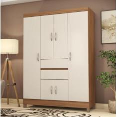 Roupeiro 6 Portas Dresden Amendola Off-White - Mais de Casa