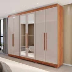 Guarda-Roupa Casal Eldorado Premium 6 Portas 6 Gavetas com Espelho com