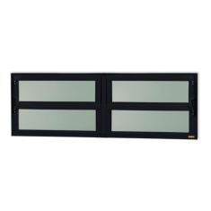 Janela de Alumínio Basculante 2 Seções 40x120cm Vidro Mini Boreal Elit