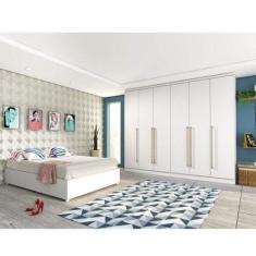 Quarto de Casal Completo com Guarda Roupa e Cama Espresso Móveis