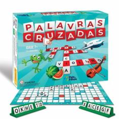 Jogo Tabuleiro Palavras Cruzadas 120 Peças - Pais E Filhos - Pais & Fi
