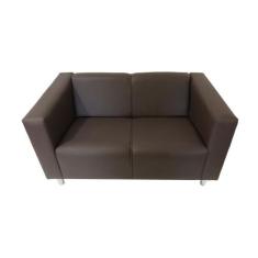 Sofá Nilo Sala Recepção 2 Lugares - Marrom - RUD HOUSE, MARROM