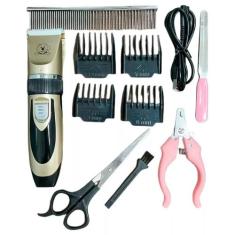 Aparelho Tosador Aparador De Pets Profissional Kit Completo - GENZO