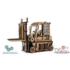 Empilhadeira - quebra cabeças 3d mecânico - darama
