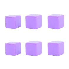 ZAWELIYO 6PCS Cubos de Dados Em Branco, Blocos de Dados Inacabados DIY, Cubos de Plástico para Ensinar Quebra-cabeças de Festa, Explorar Novos Jogos Junto Com Cubos de Plástico