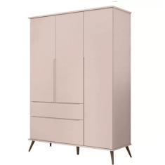 Guarda Roupa Infantil 3 Portas Retro Melinda em Mdf - Phoenix, Rose