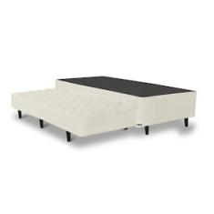 Base Box para Colchão Solteiro Itaflex Lyon com Cama Auxiliar 42x88x188 cm - Bege