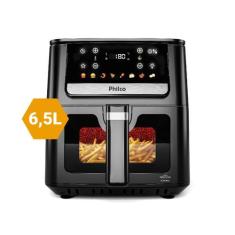Air Fryer Philco 6,5L Visor Glass e Redstone 1700W PAF65A, 110V