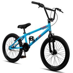 Bicicleta Aro 20 STX STCROSS BMX Infantil Aro Aero Freio V-Brake , Azu