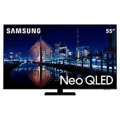 Smart TV Neo QLED 55" 4K Samsung 55QN85A, Mini Led, Painel 120hz, Processador IA, Som em Movimento, Tela sem limites, Design slim, Alexa built in