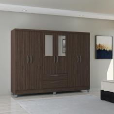 Guarda Roupa Casal 6 Portas 2 Gavetas Multi Poquema