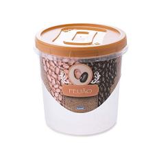 Pote Rosca Decorado Feijao 1,8L Plasutil