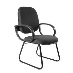 Cadeira Diretor Sky Estofada com Braço Orelha Preto