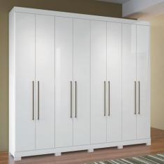 Guarda Roupa Casal com Pés 8.4 Master Vip Santos Andirá Branco