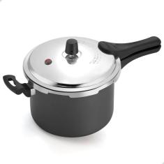 Panela De Pressão Antiaderente 4,5L Fechamento Externo Preta
