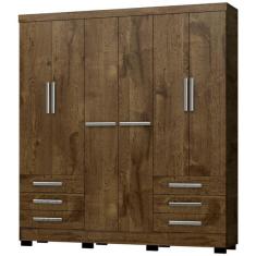 Guarda Roupa Casal Londres 6 Portas I03 Malbec - Mpozenato