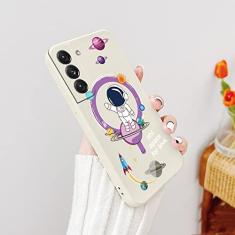 Astronaut Phone Case para Samsung Galaxy S22 S21 S20 FE S10 Note 20 10 Ultra Plus A72 A52 A32 A71 A51 A31 A21S Cover, white1, For S20