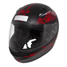 Capacete Sky Antares Preto Fosco,transf Vermelho 62 - MOTOSKY