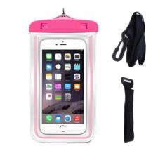 Capa Prova D'água Celular Case Lacrada Chuva - Rosa - Friburgo Comerci