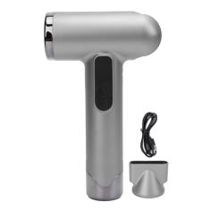 Secador de cabelo sem fio, secador de cabelo iônico de 100000 RPM 200 W, secador de cabelo de viagem recarregável por USB, secador de cabelo potente de alta velocidade com bico