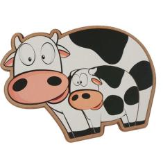 Quebra Cabeça Família Vaca 2 Peças Madeira - Maninho