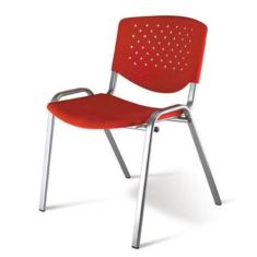 Cadeira Empilhável Linha Polipropileno Atenas Vermelho - Design Office