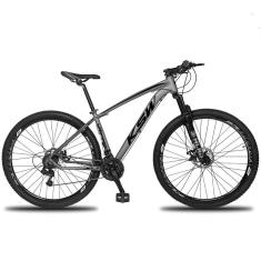 Bicicleta Aro 29 Ksw 24v Shimano Freios A Disco Garfo Rígido - Grafite-preto - 21 Grafite-preto