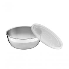 Pote Redondo Tramontina Freezinox Em Inox Com Tampa Plástica 0,3 Litros