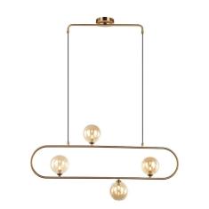 Pendente Cadre Bronze E Champanhe Pd1329Bz