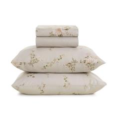 Jogo de Lençol Solteiro Percal 160 Fios 100% Algodão Karsten Estampado