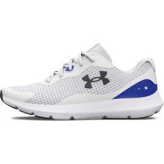 Under Armour Tênis de corrida masculino Surge 3, (112) Branco/Team Royal/Cinza Jet, 41