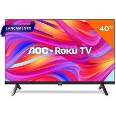Smart TV AOC Roku TV 40" Full HD, 3 HDMI, 2 USB, Wi-Fi