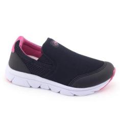 Tênis Infantil Slip On Via Vip VV1042B Com Elástico-Unissex