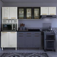 Cozinha de Aço Compacta 3 Peças 9 Portas Diamante - Telasul