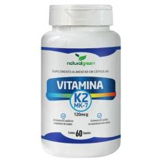 Vitamina K2 Mk7 120Mcg Natural Green 60 Cáps Menaquinona 7