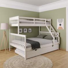 Treliche Casal Madeira Maciça Mani Cabecasa Madeiramadeira Branco