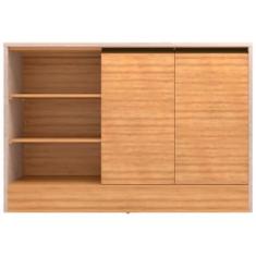 Balcão Bartira Cristal MDP 15mm com 2 Portas e 3 Prateleiras - 135,1cm de largura