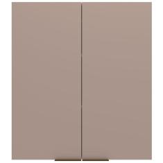 Armário Aéreo Bartira Cristal MDP 15mm com 2 Portas e 2 Prateleiras - 80cm de largura