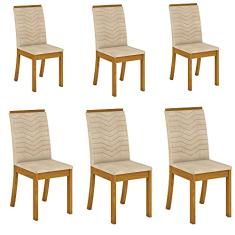 Conjunto 06 Cadeiras Estofadas Isa Henn