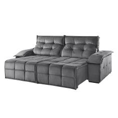 Sofá 5 Lugares Retrátil e Reclinável Martins M-122 Veludo