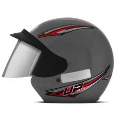 Capacete Aberto Feminino Masculino Mixs Up, PRATA, 58