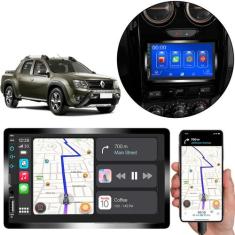 Kit Multimídia Mp5 Duster Oroch 2018-2021 Tela 7 Pol Touch Carplay + C