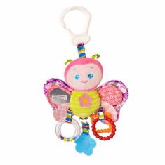 Móbile Carrinho Com Chocalho e Mordedor Passear Borboleta