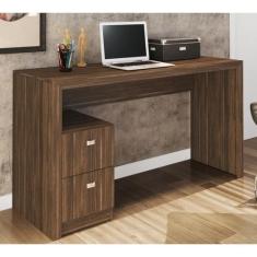 Mesa Para Computador / Escritorio 2 Gavetas ME4130 Nogal Tecno Mobili,