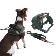 Coleira Peitoral Colete com Guia para Cachorro Tamanho P - Canadá K9 A