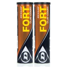 Bola de Tênis Dunlop Fort Clay Court Pack com 2 Tubos