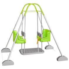 Balanço Infantil 2 Cadeiras Verde Com Estrutura Jundplay