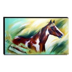 Quadro De Pintura Cavalo 70X120Cm 0441