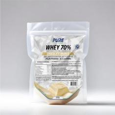 Whey Protein Concentrado 70% 450g Pure Athletic, Chocolate Branco